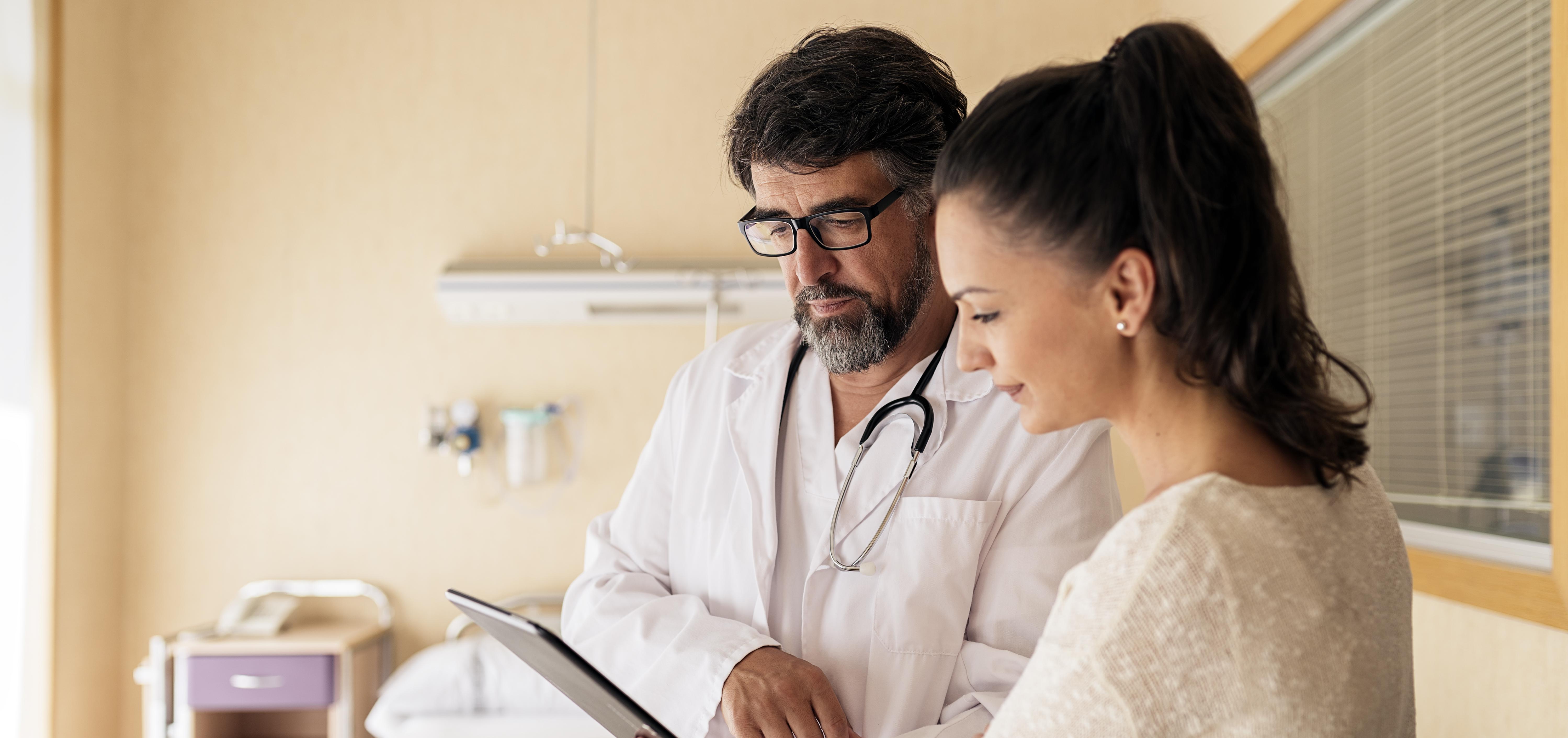 woman consulting with her doctor