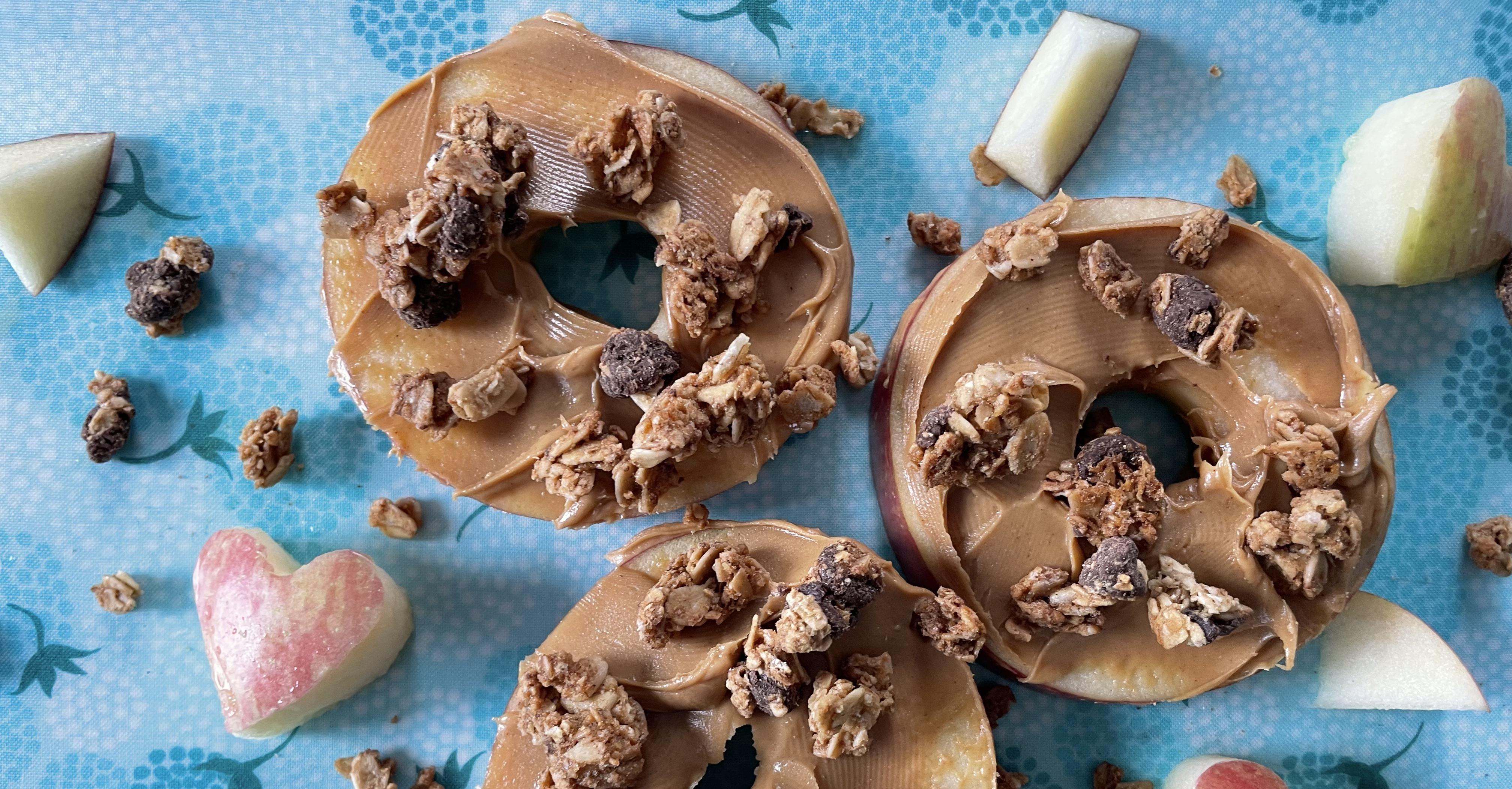 Apple Peanut Butter Crunch Rings Healthy Pregnancy Recipe Twill Care