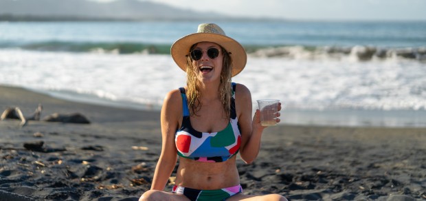 woman at the beach